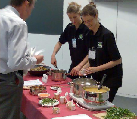 Healthy cooking demonstration in the workplace Perth