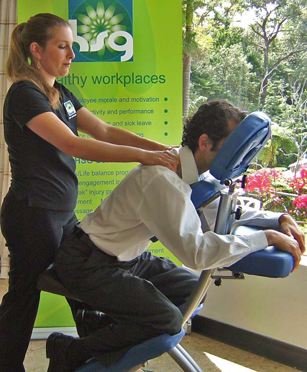 Workplace seated massages perth