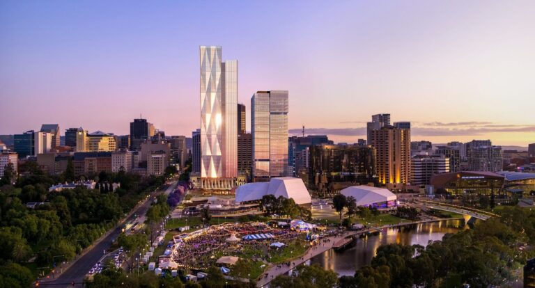 Adelaide city skyline