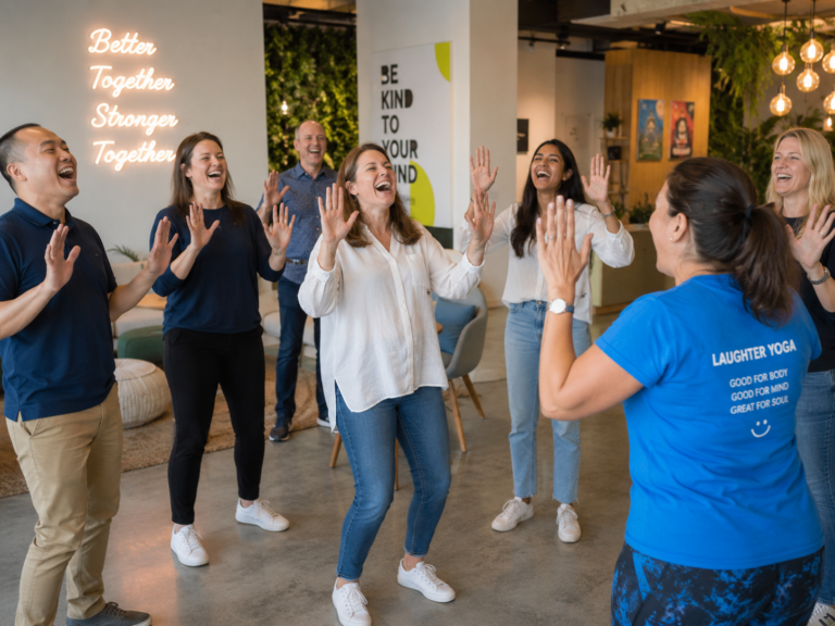 Team laughter yoga workshop