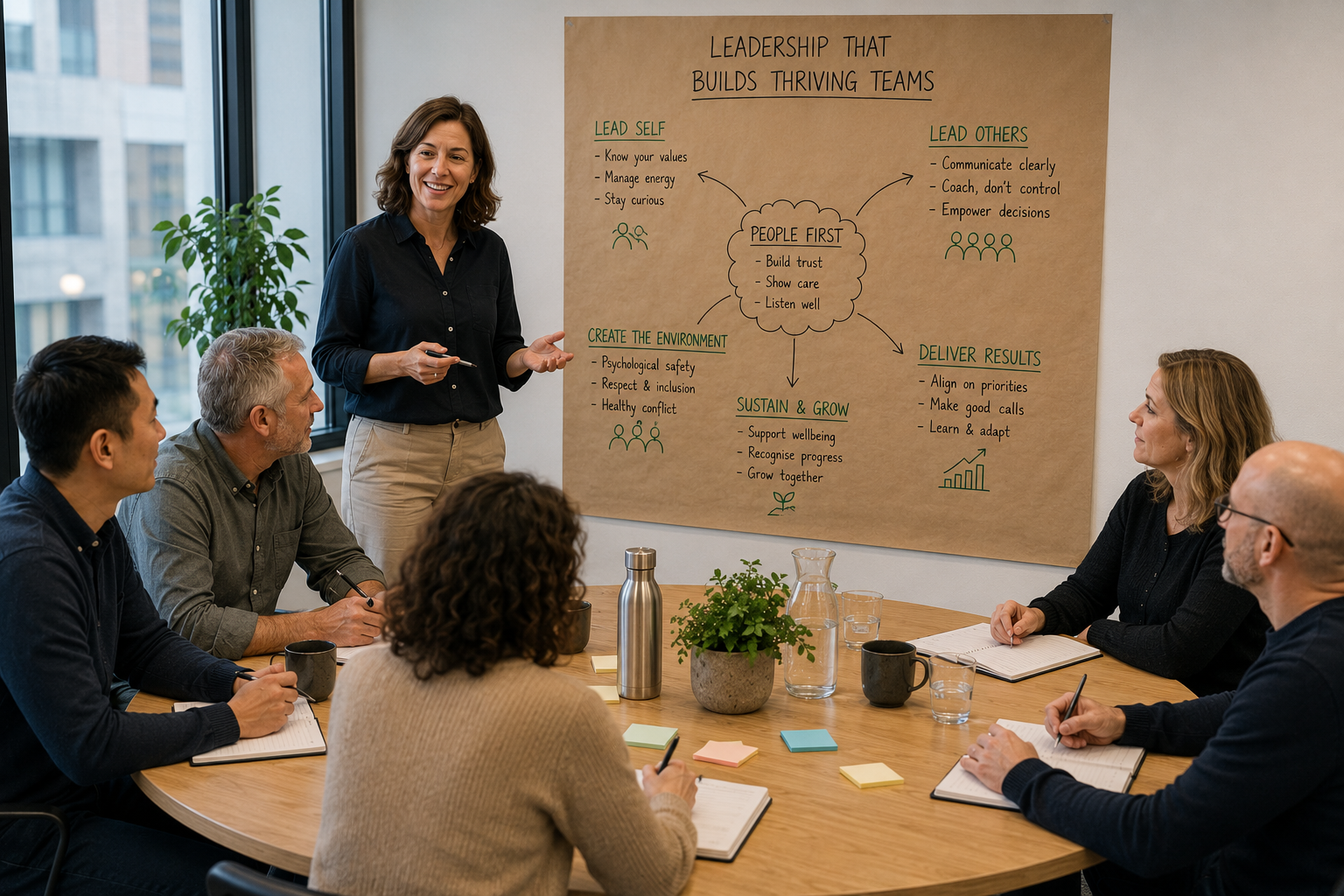 Leadership skills training session