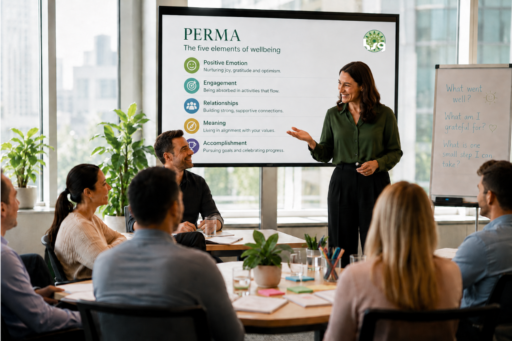 Positive psychology workshop and wellbeing session