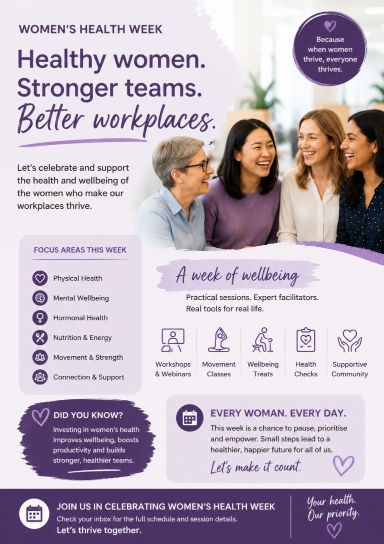 Women's Health Week workplace initiative