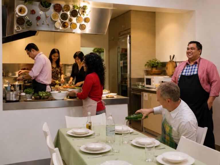 Team cooking session