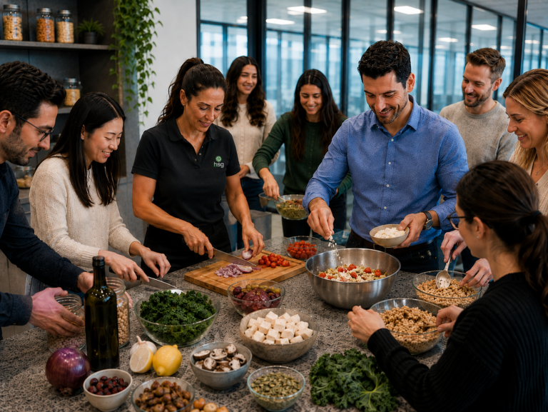 Healthy cooking demonstration