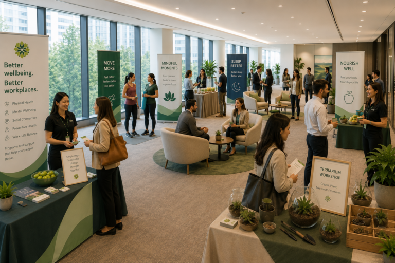 corporate wellness wellbeing expo office